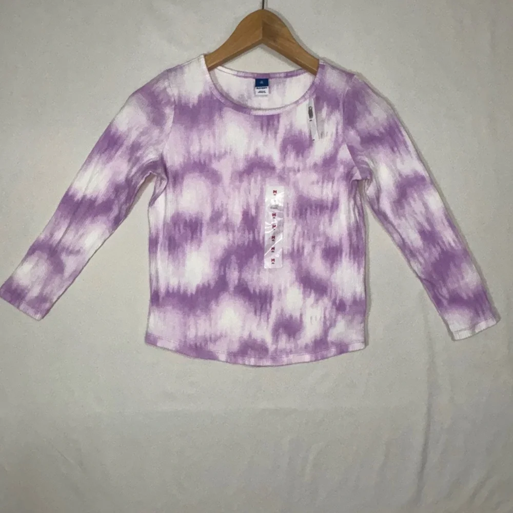 Old Navy Long Sleeve‎ T-Shirt Girls M(8-10)  Pointelle NWT Ribbed Christmas Gift